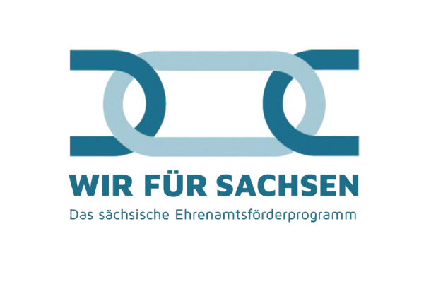 Logo des Förderprogramms Wir für Sachsen